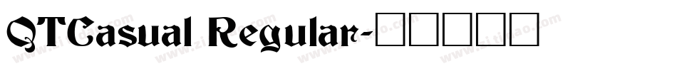 QTCasual Regular字体转换